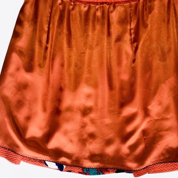 ANTHROPOLOGIE MAEVE Skirt sz US 2 / XS Floral Rust Boho Whimsical - Picture 10 of 11